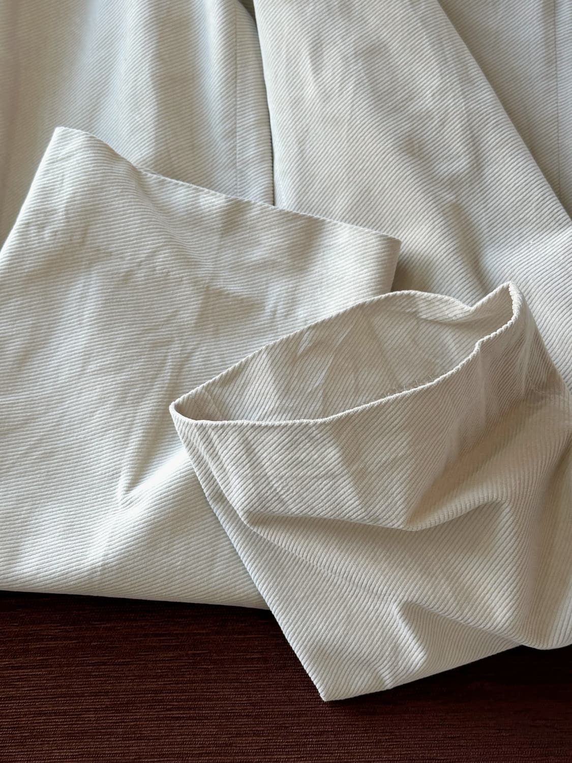 Cord design no tuck wide pants 상품이미지2