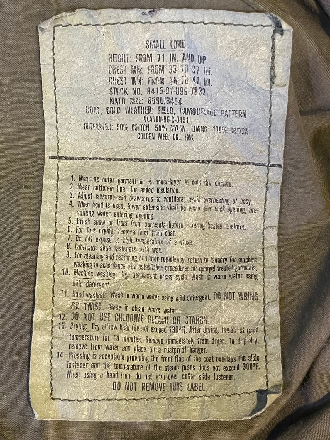 M-65 우드랜드 필드자켓 상품이미지7