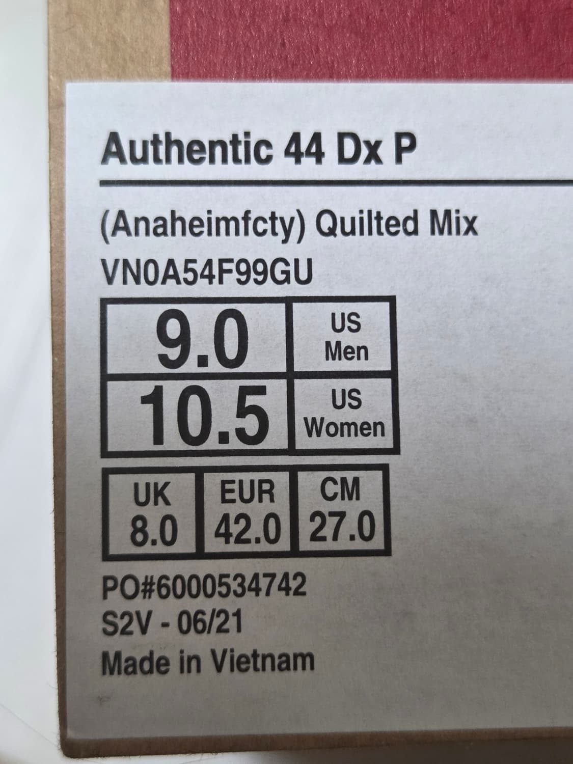 반스 어센틱 44 DX 패치워크 애너하임 팩토리 퀼티드 믹스 270 상품이미지2