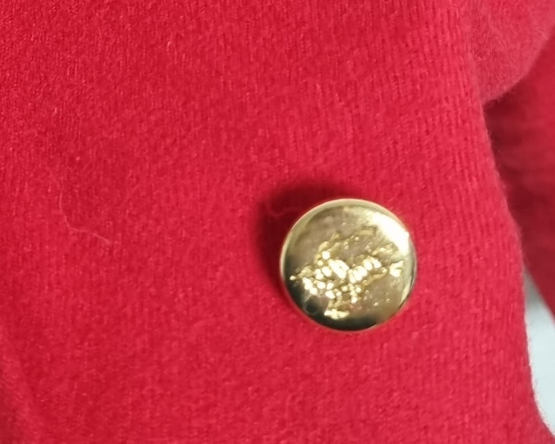 55-66) 버버리 빈티지 레드 울100% 자켓 상품이미지3