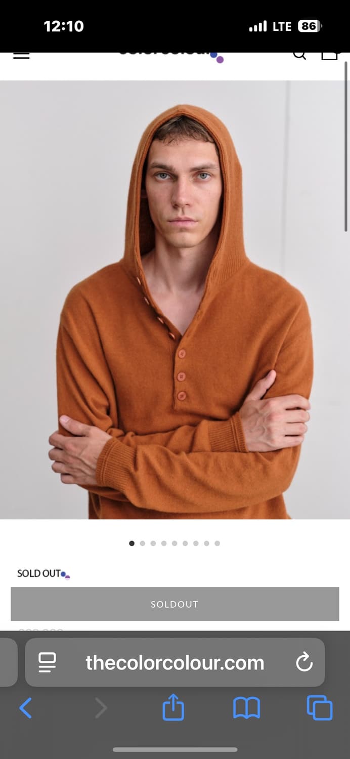 구매]컬러컬러 니트 후디M 상품이미지1