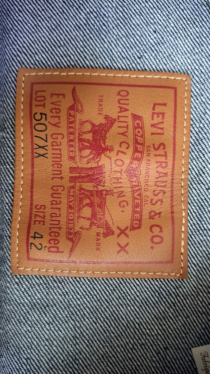 Lvc 타입2 데님트러커 자켓 42사이즈 소킹 1회 상품이미지2