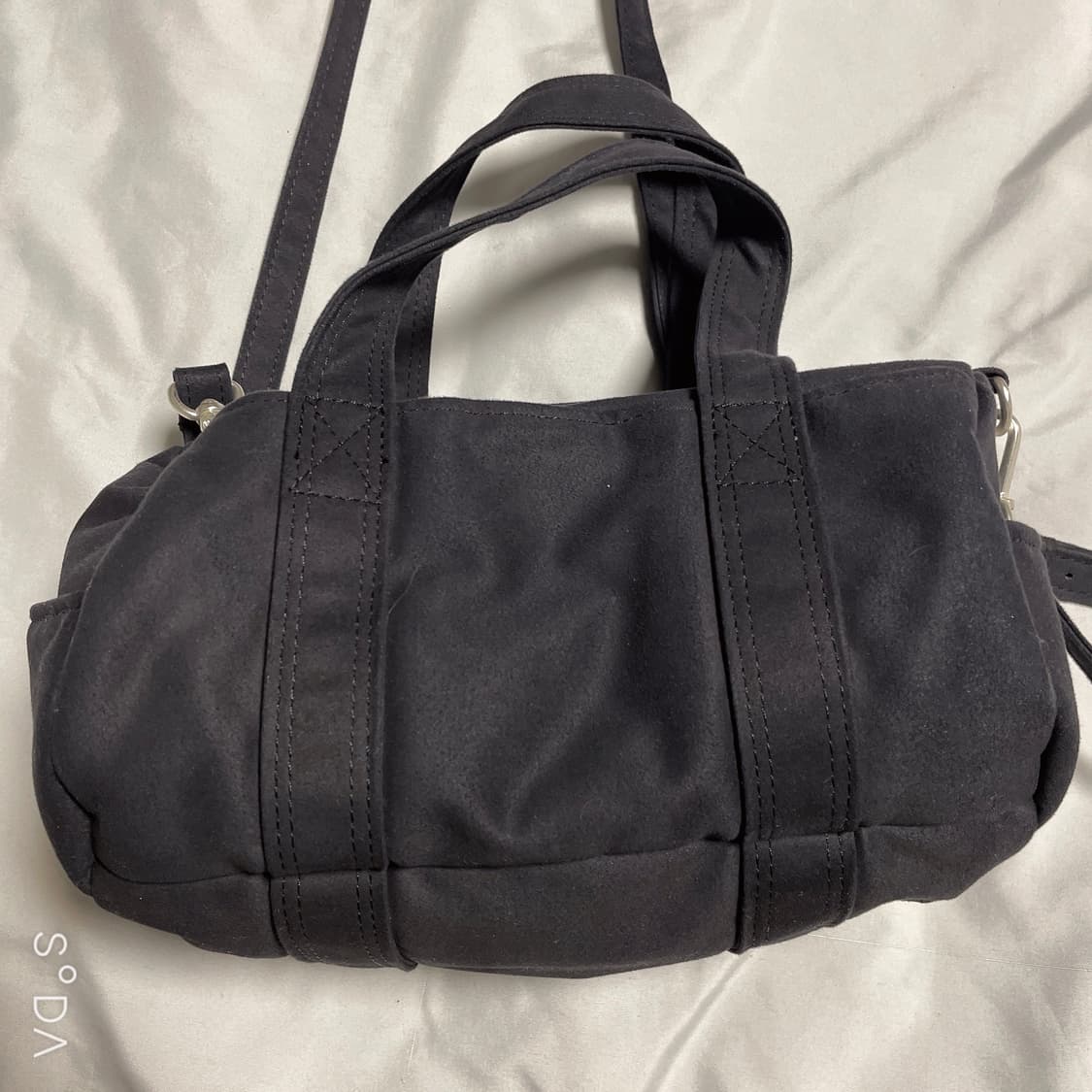 kahara 카하라 발레리나 백 미니 스웨이드 블랙 상품이미지2