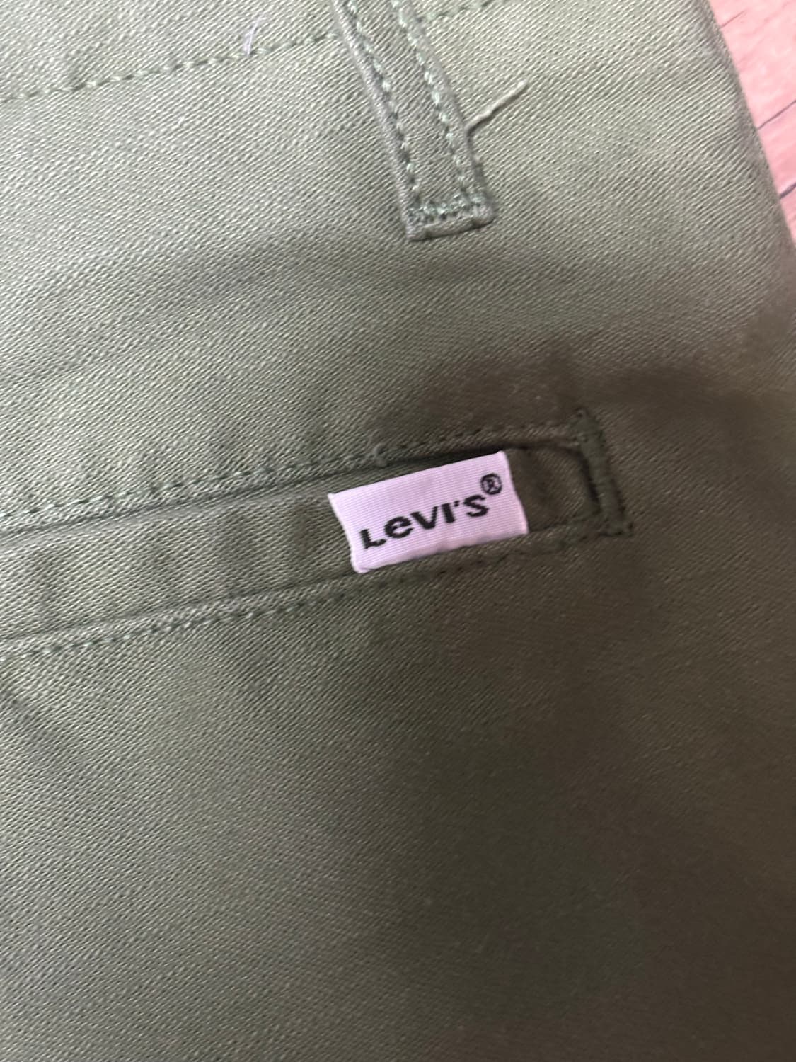 리바이스 올리브색 카고 반바지 상품이미지3