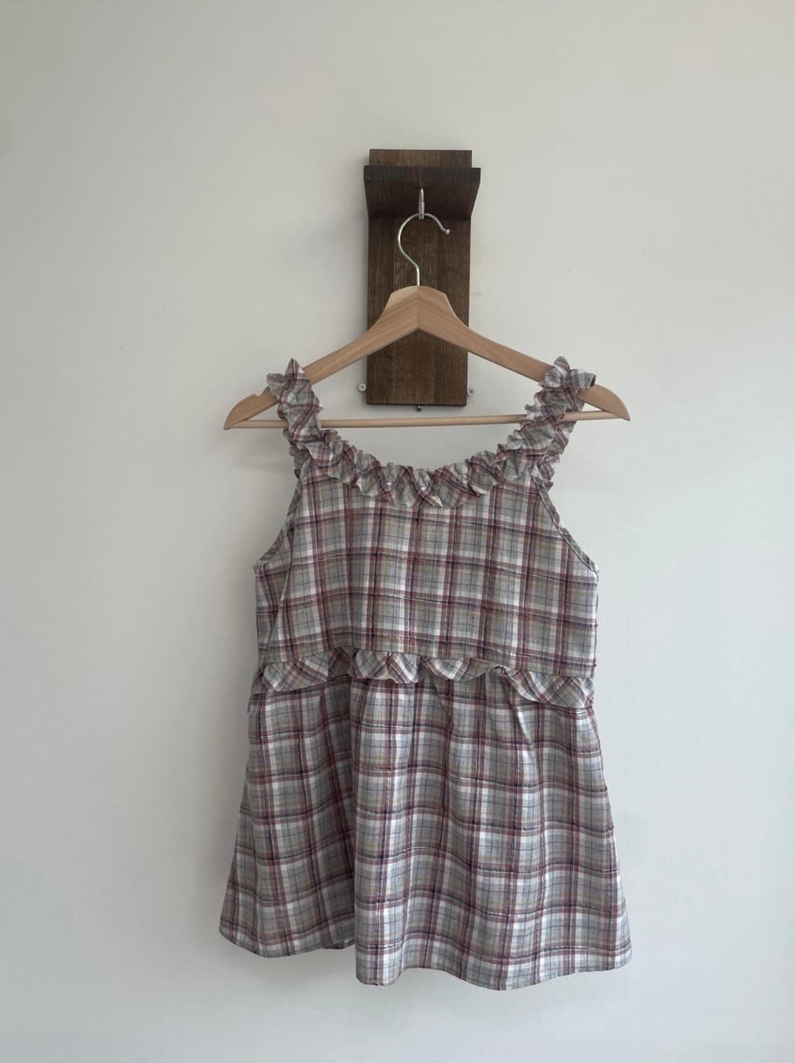 시즐 seezul 하우 체크 슬리브 나시 상품이미지7