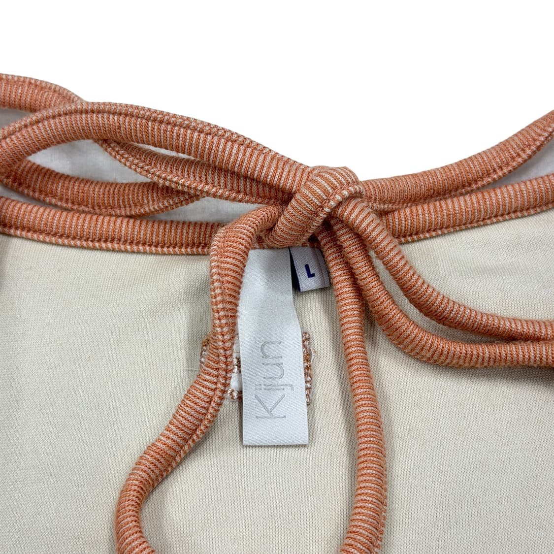 KIJUN 기준 W넥 저지 탑 슬리브 오렌지 L 상품이미지2