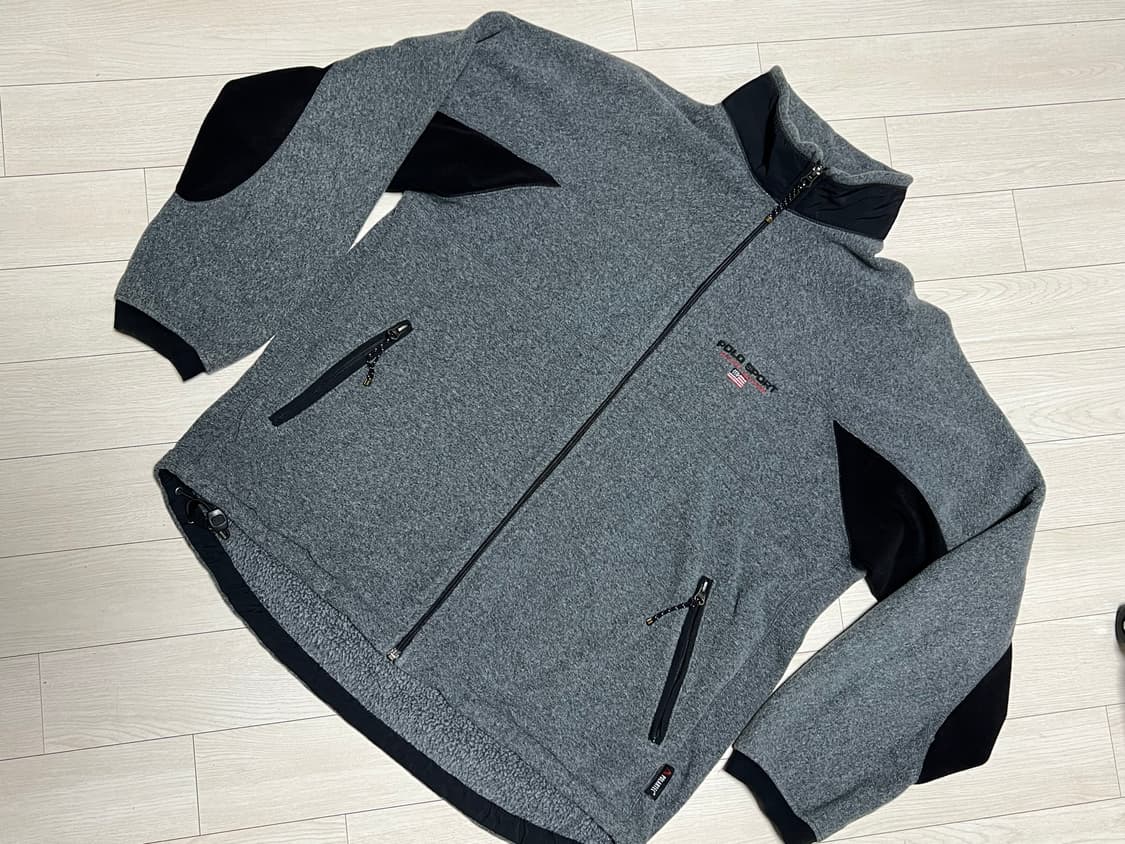 90s폴로스포츠빅로고폴라텍후리스점퍼 XL 상품이미지1