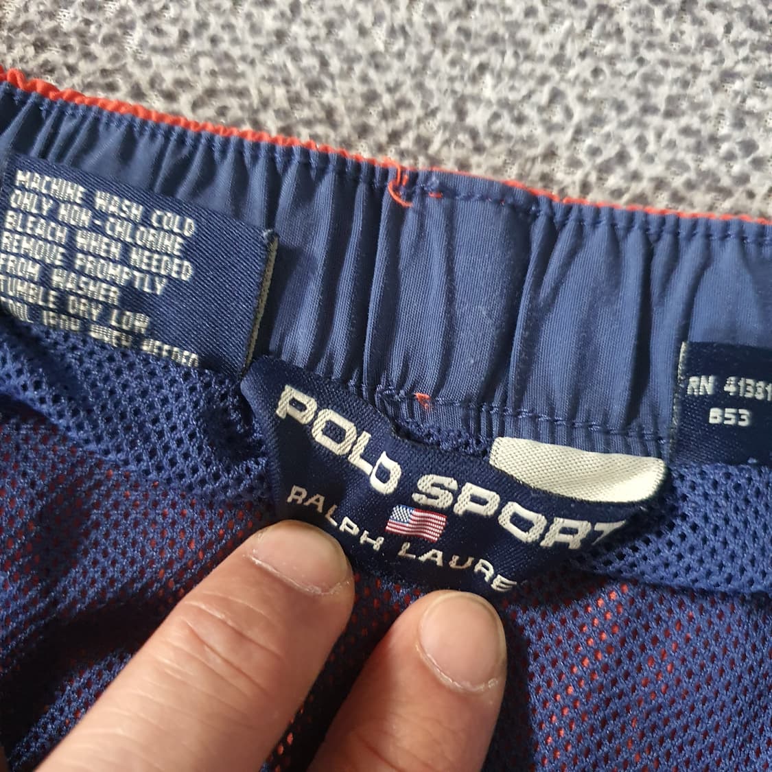 90s 폴로 스포츠 오렌지색 스윔 쇼츠 상품이미지5