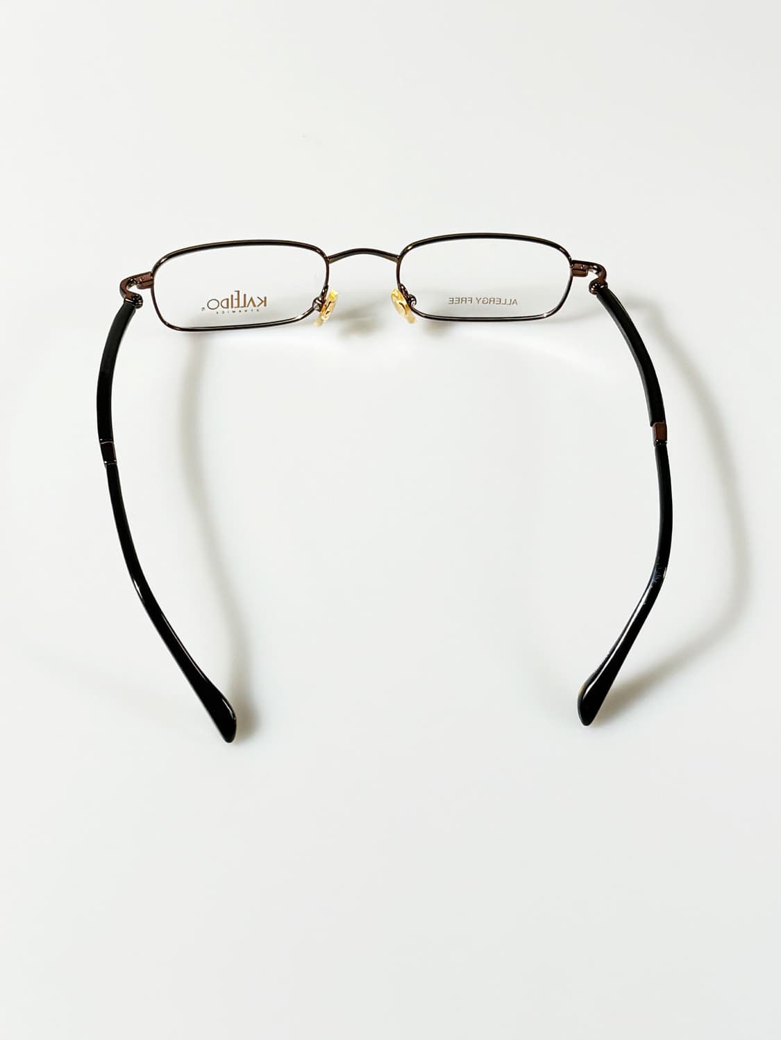 KALEIDO 슬림 스퀘어 메탈 프레임 빈티지 안경 상품이미지5