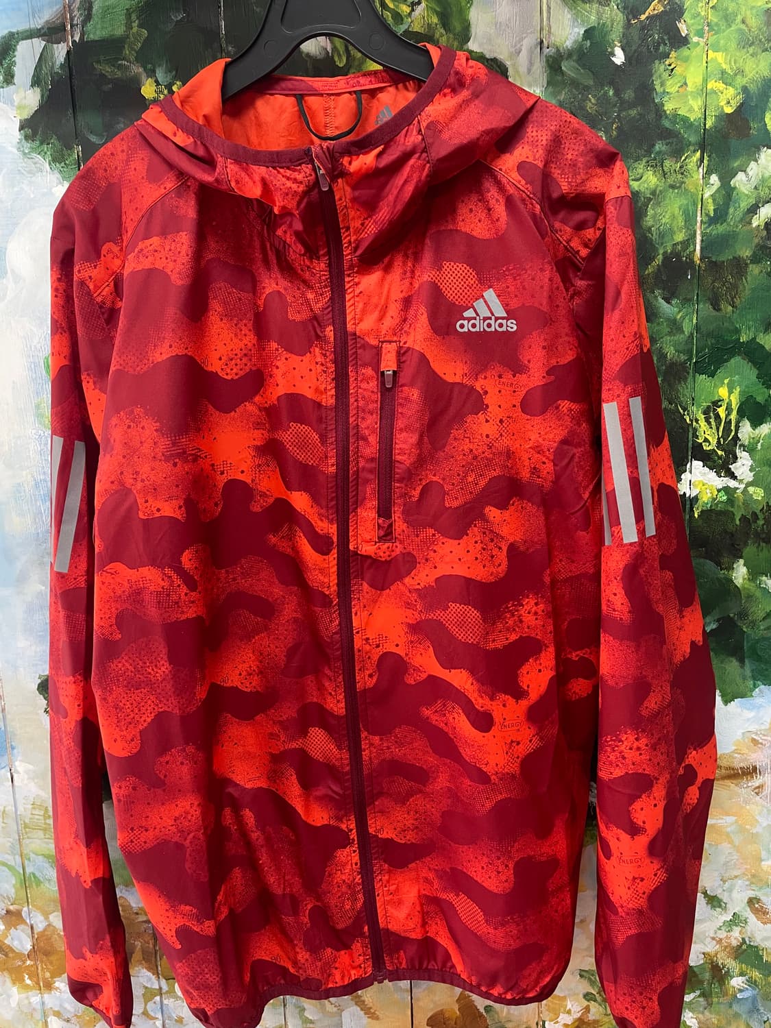 아디다스 카모 패턴 후드 집업 자켓 상품이미지1