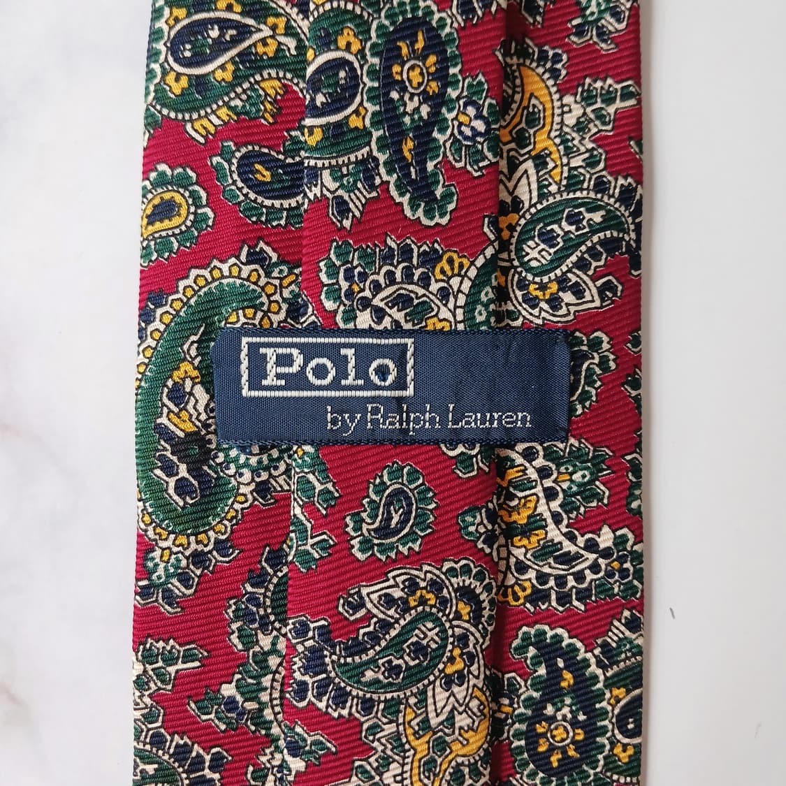 폴로 랄프로렌 실크 버건디 페이즐리 넥타이 8.8cm A+등급 G22
 상품이미지8