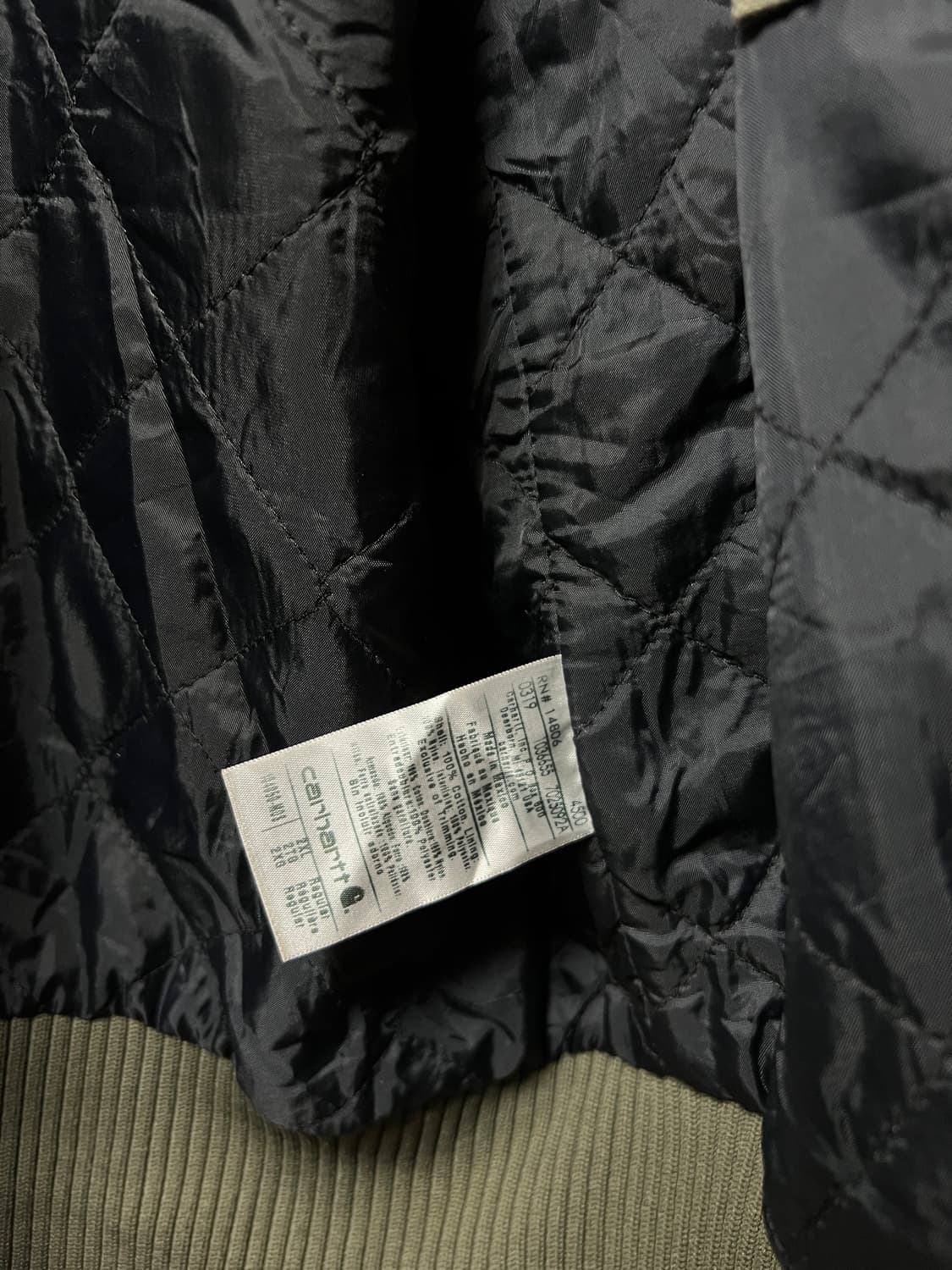 칼하트 워시드 덕 액티브 자켓 모스그린 상품이미지5