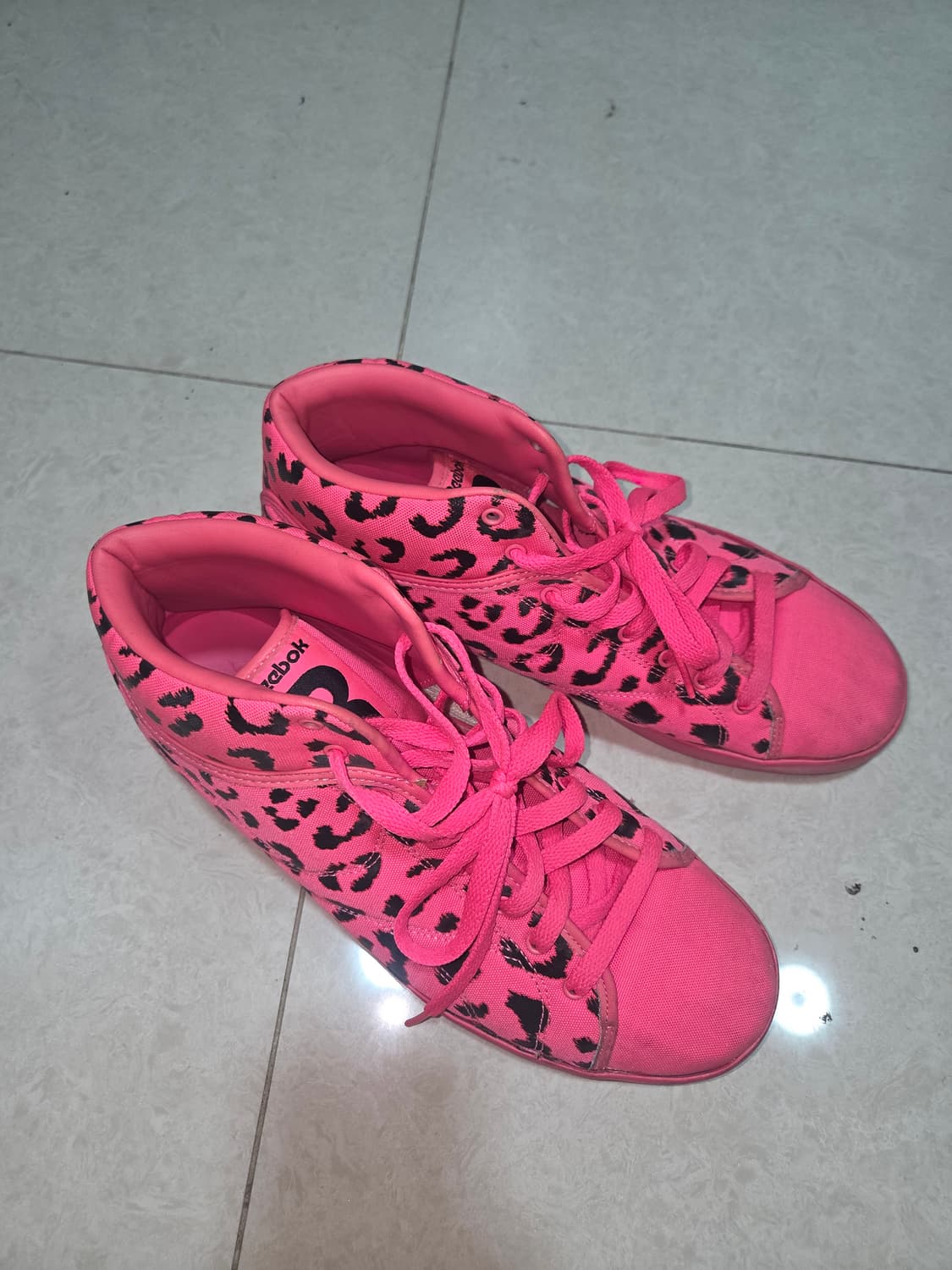 Reebok T Raww 'Pink' 리복 레오파드 핑크 스니커즈 y2k 상품이미지2