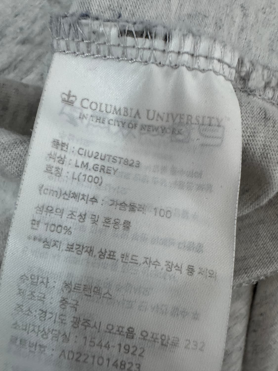 컬럼비아 유니버시티 빅 로고 오버핏 반팔 티셔츠 L 상품이미지4