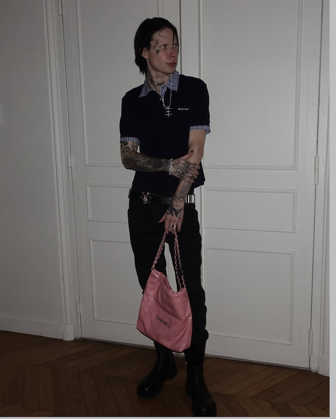 miumiu 레이어드 폴로 셔츠 m 상품이미지1