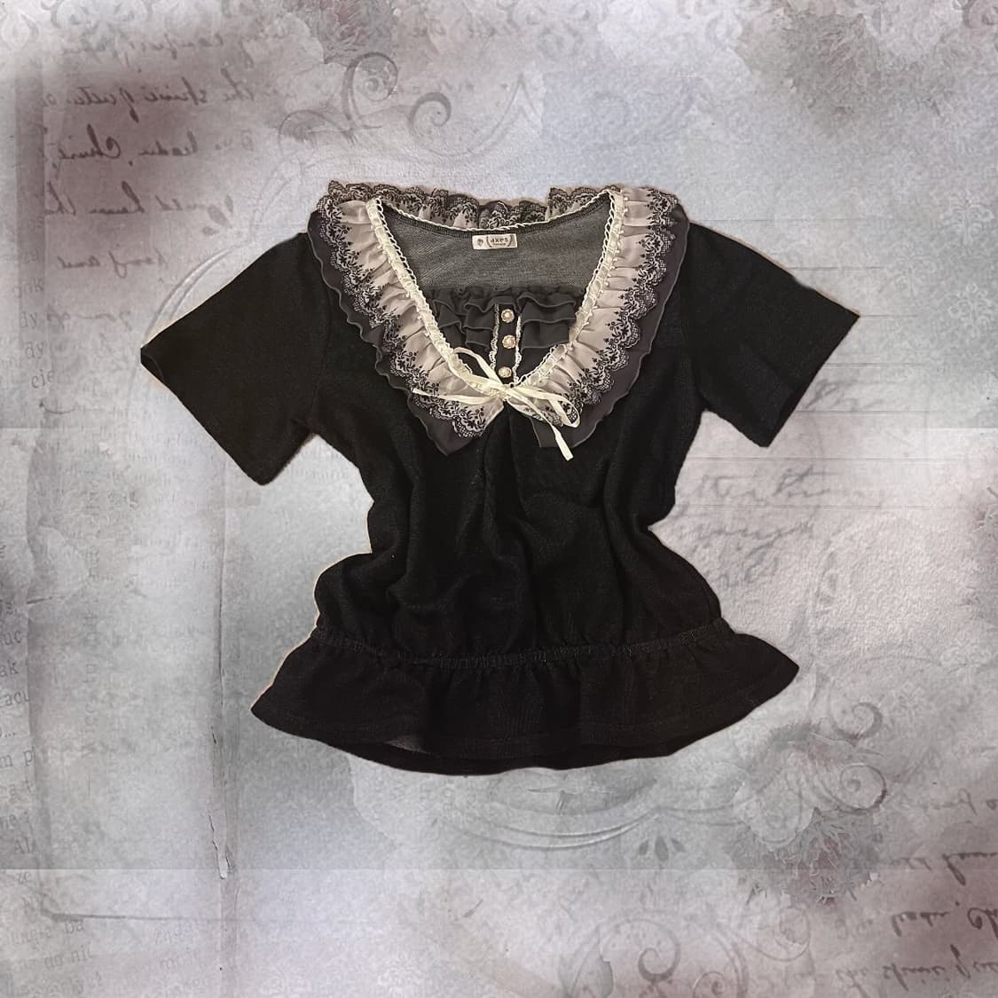 엑시즈팜 빈티지 반팔 티셔츠 탑 상품이미지1