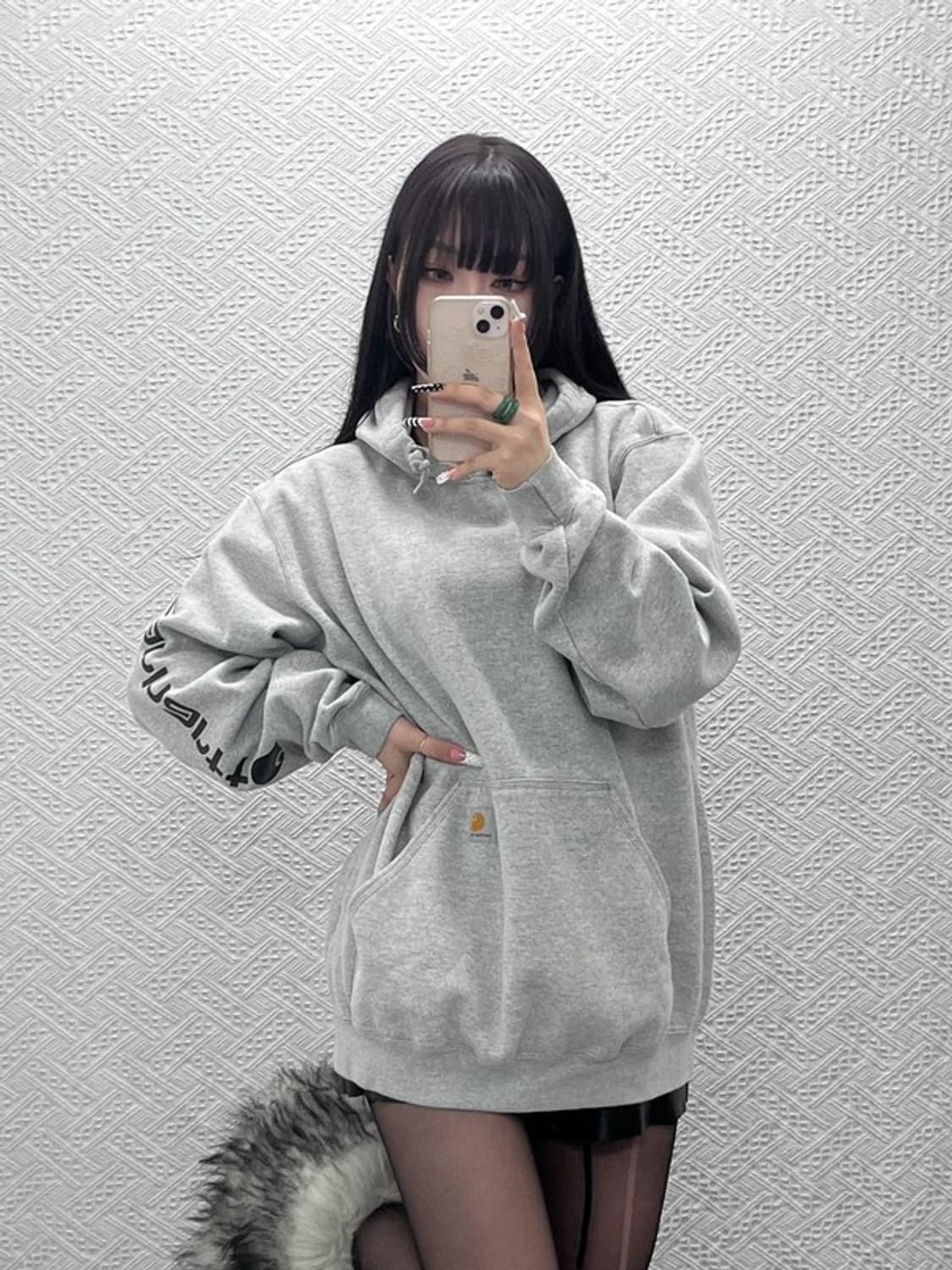 칼하트 빈티지 모던 캐주얼 루즈핏 후드티 L C10309 상품이미지2