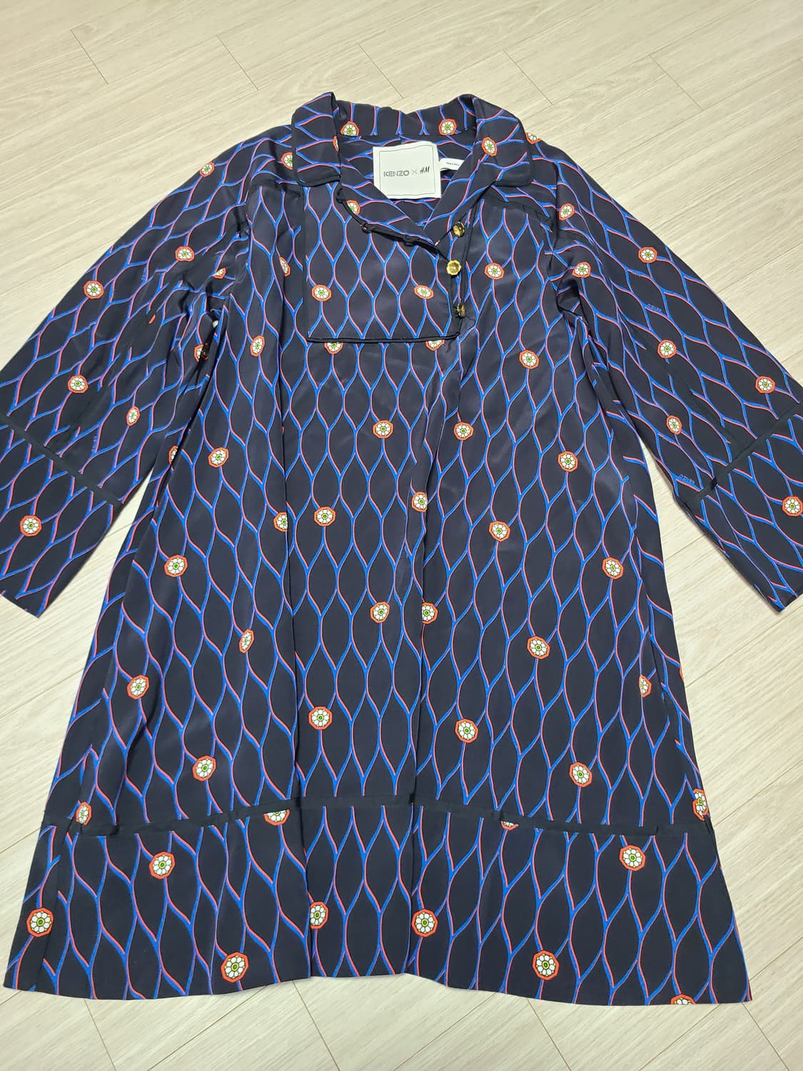 겐조×H&M 패턴 실크 미니원피스 EUR32 상품이미지1