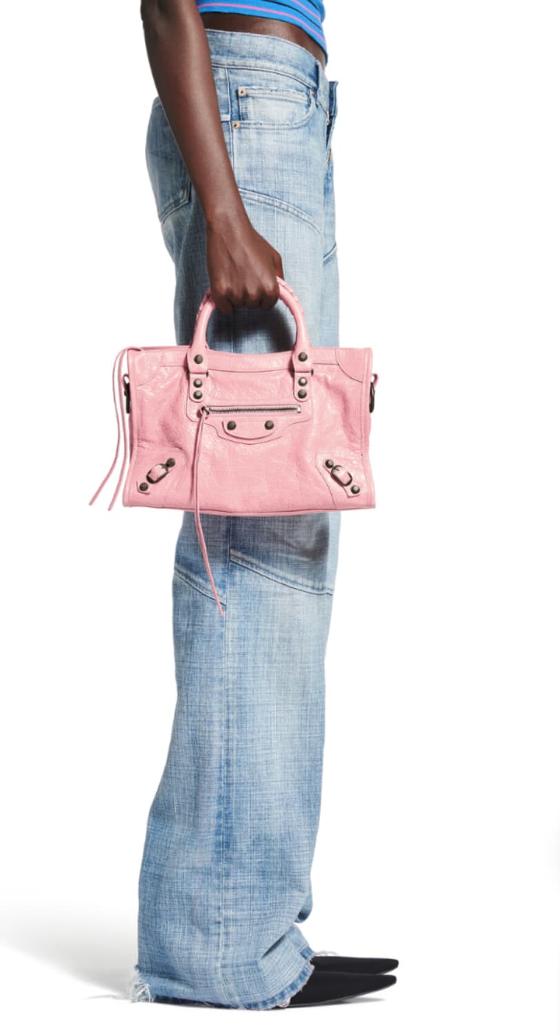 [A+ 정품] 발렌시아가 르 시티 모터백 스몰 핑크 상품이미지9