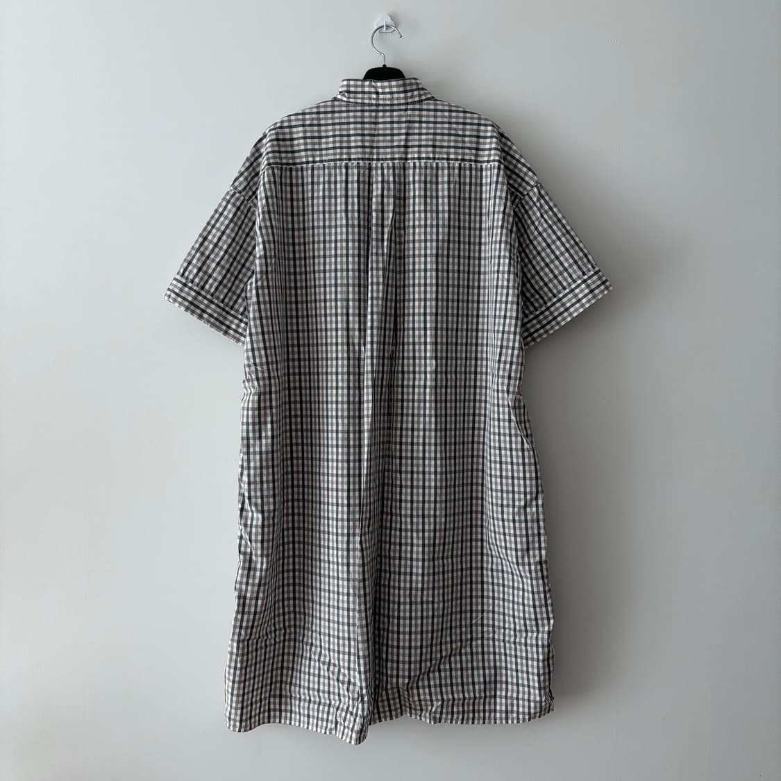 단톤 체크 셔츠원피스 상품이미지4