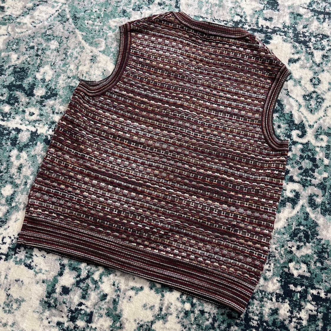 Italy Missoni 미쏘니 니트 패턴 조끼 베스트 (M) 상품이미지5
