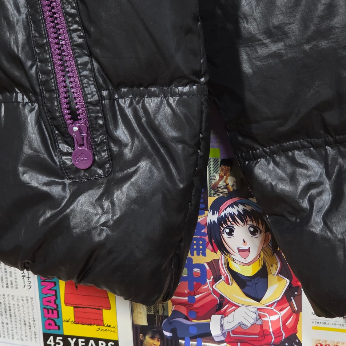 아디다스 퍼플 블랙  덕다운 패딩 상품이미지4