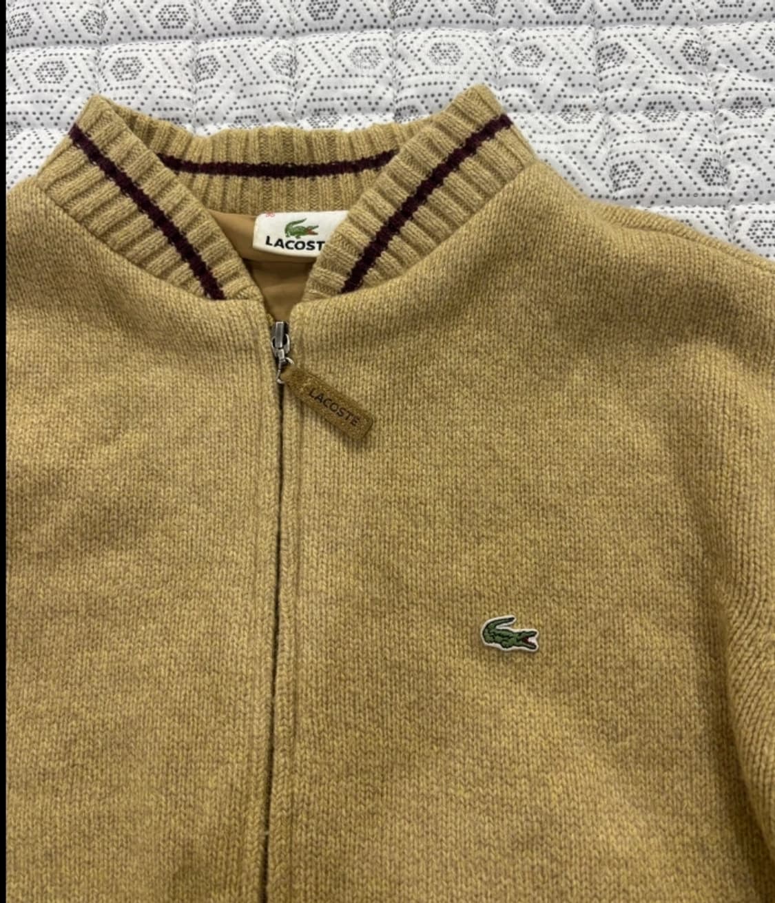 라코스테 니트 집업 가디건 ~55반 상품이미지1
