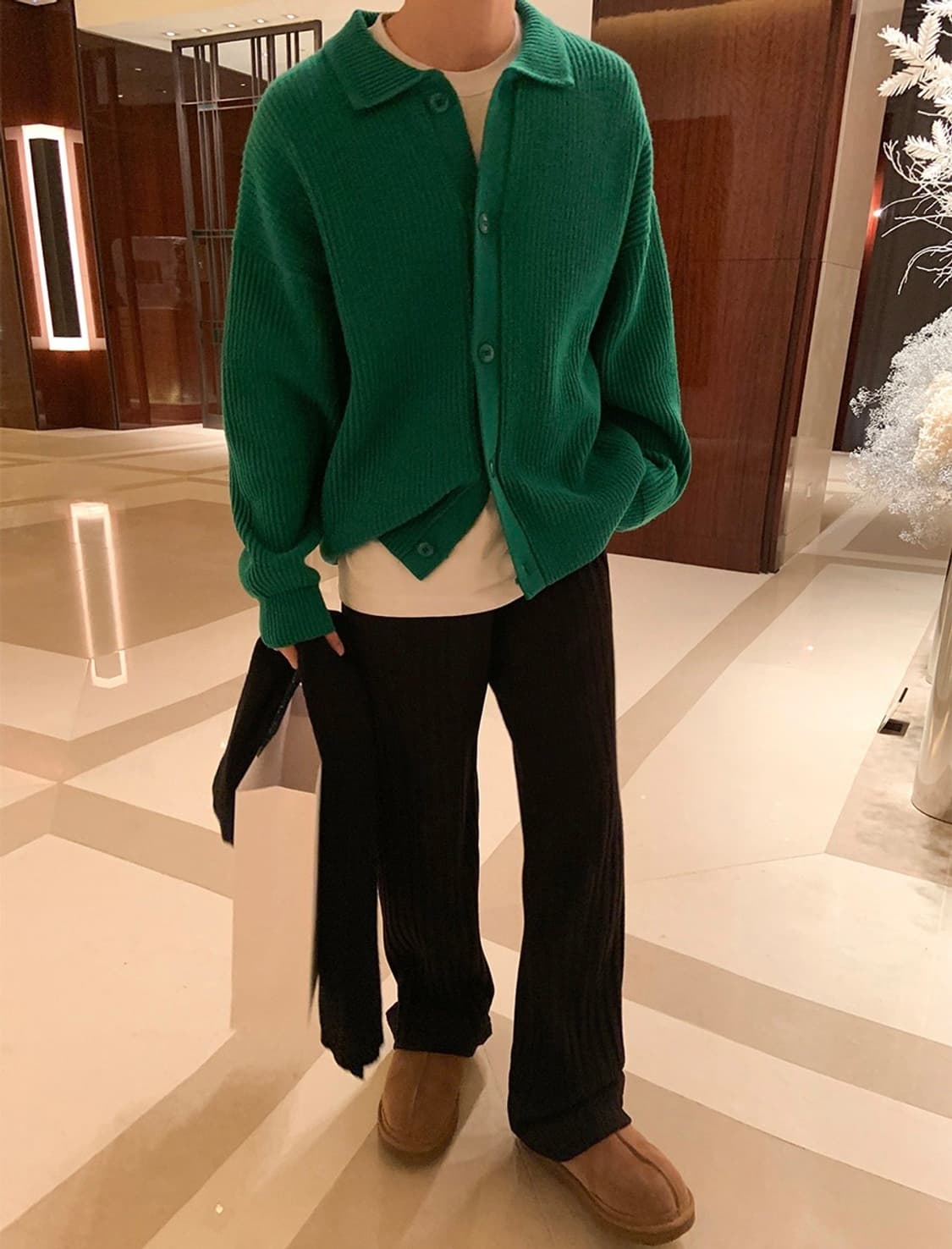 메리 버튼 울 가디건 free size 상품이미지3