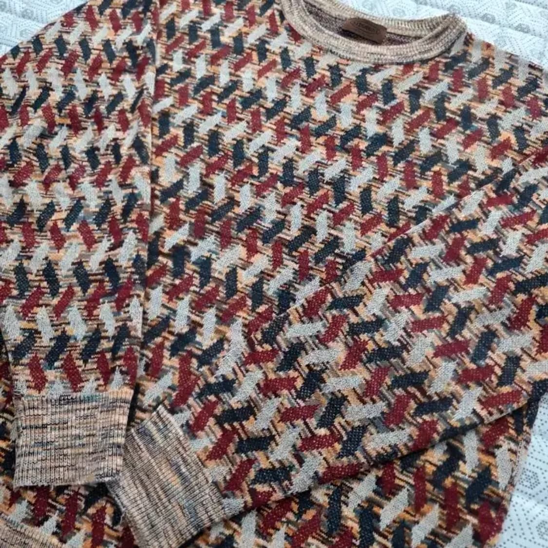 미쏘니 패턴 니트~77 상품이미지4