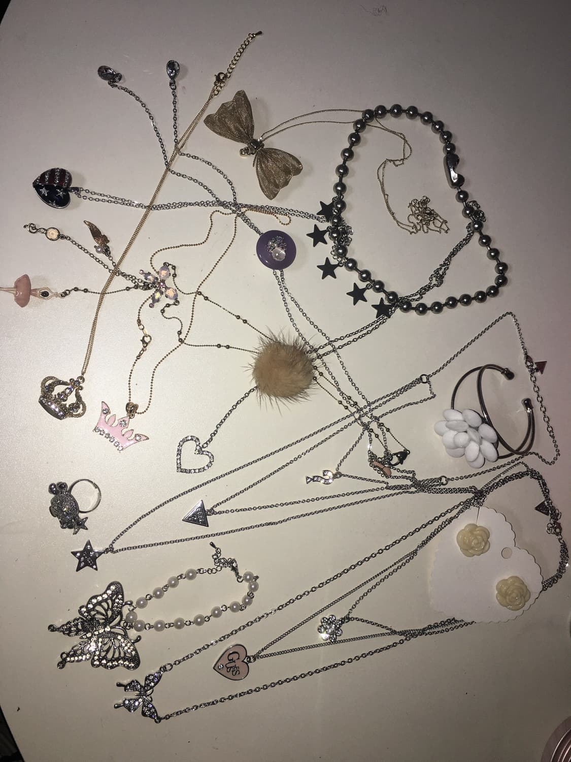 게스 쥬얼리 갸루 페어리 펑크 키치 목걸이 팔찌 반지 상품이미지3