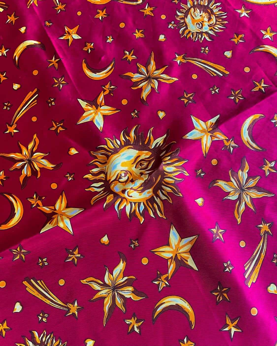 Indian Vintage Occult Pattern Silk Scarf 상품이미지6