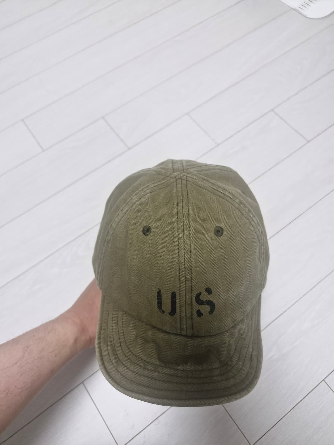 US 빈티지 볼캡 올리브 상품이미지3
