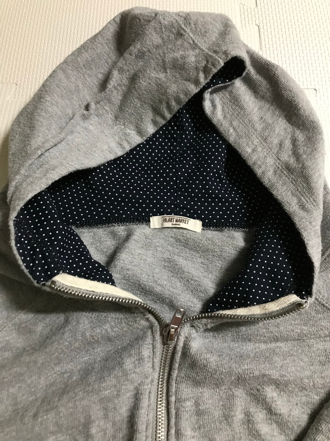 빈티지 땡땡이 후드집업 상품이미지5