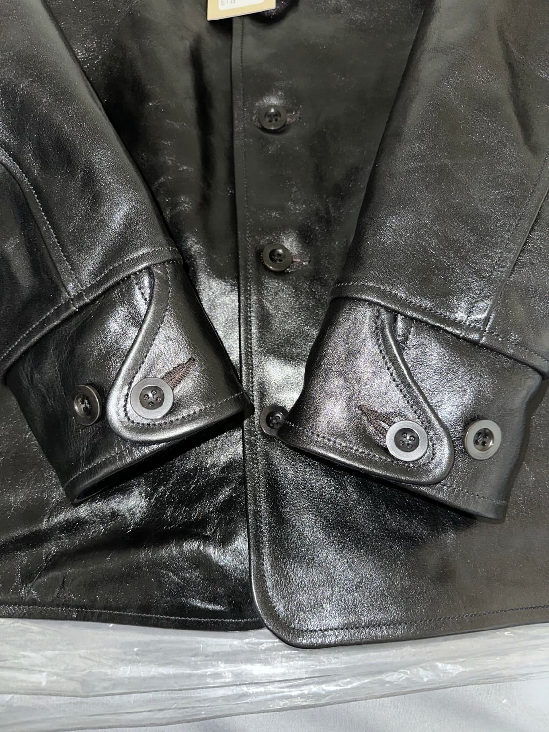 콜림보 Colimbo 레더자켓 스톡맨 차심 말가죽 카코트 42 새상품 상품이미지3