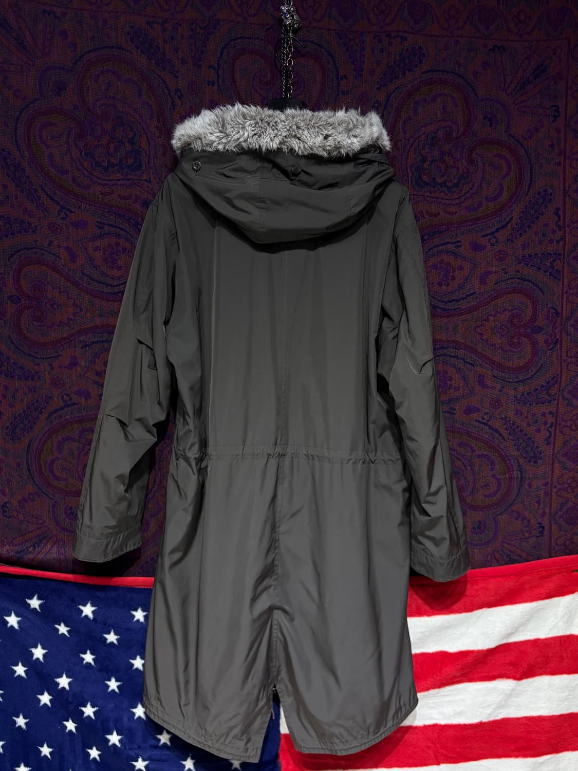 버버리 블랙라벨 모즈코트 개파카 상품이미지6