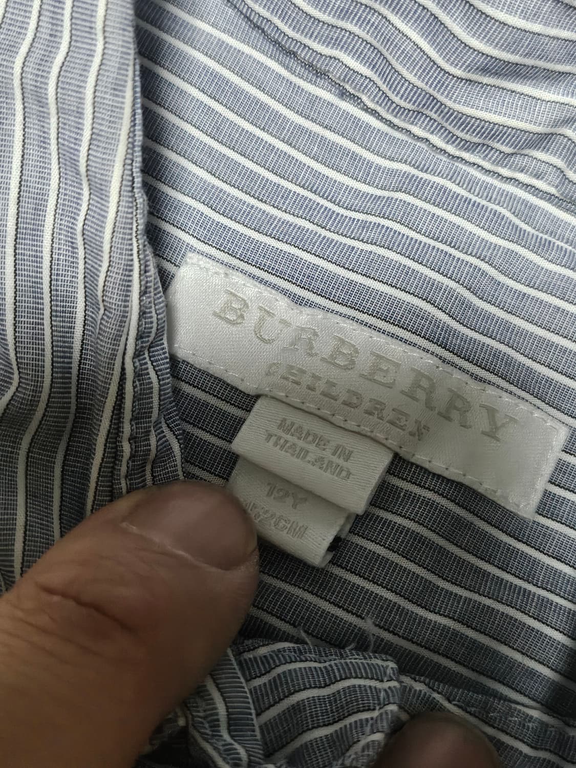 버버리 빅로고 기사로고 여성 셔츠 XS 상품이미지3