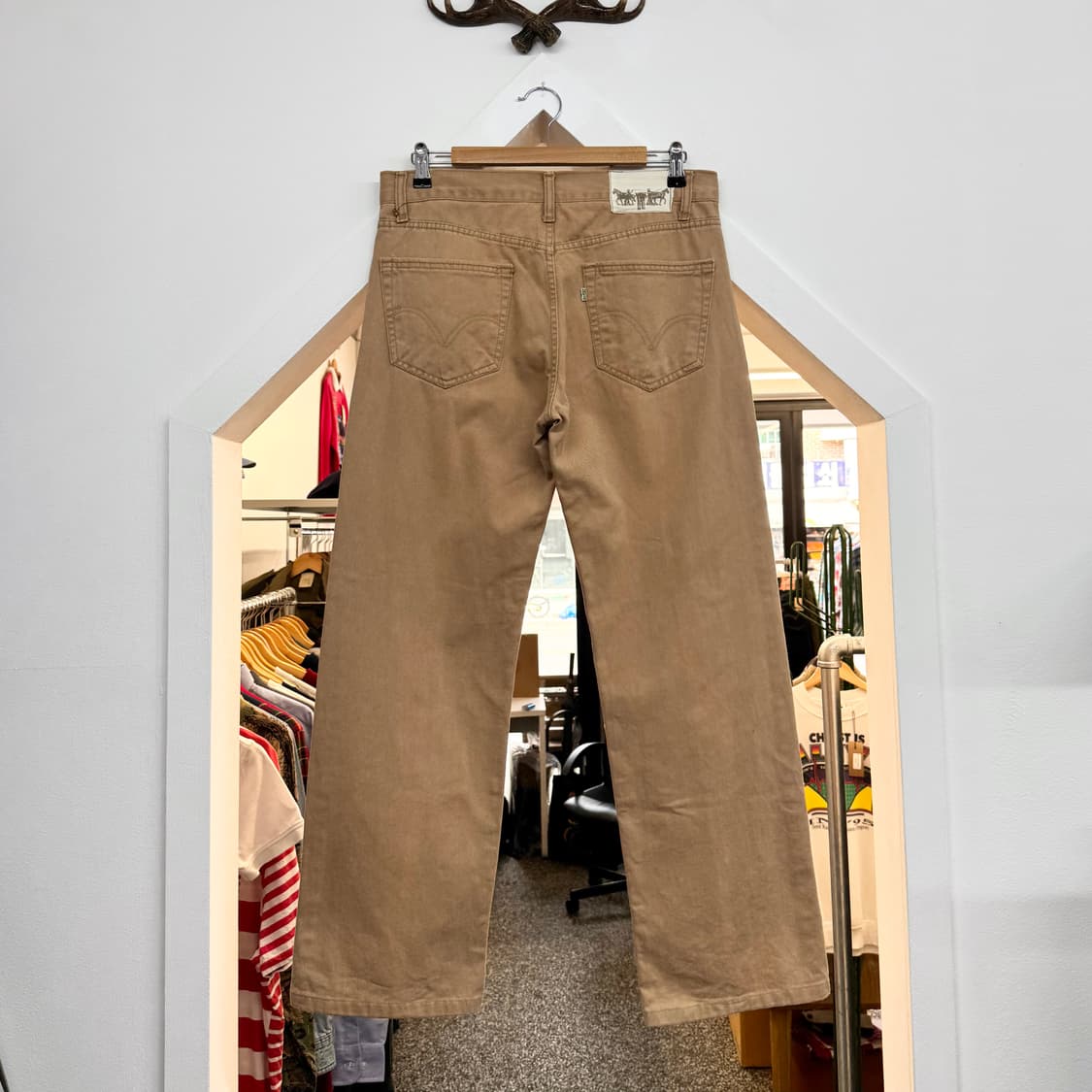 리바이스 브라운 슬림 스트레이트 진 (32)   상품이미지4