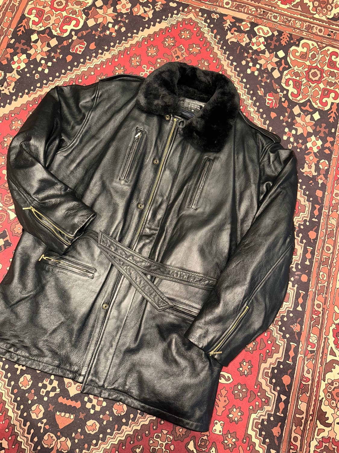 ( XL-2XL ) 가죽자켓 가죽코트 바이커자켓 레더자켓 소가죽자켓 상품이미지7