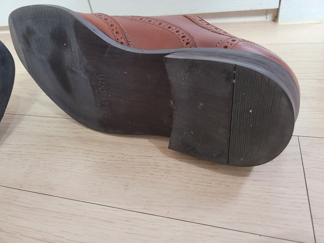 엘칸토 Elcanto 남자 윙팁 구두 로퍼 280 브라운 상품이미지10