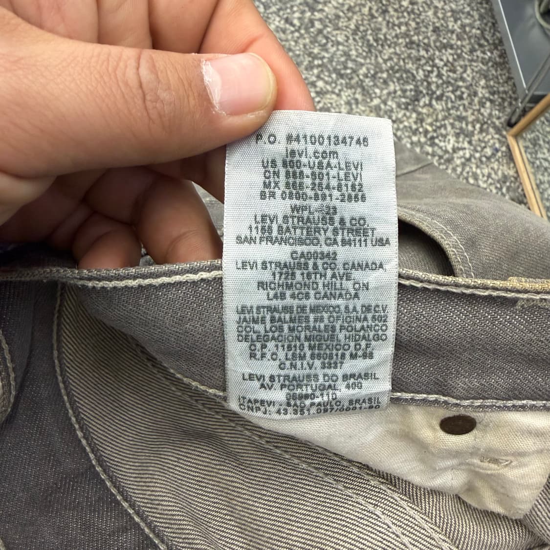00s 리바이스 501xx 그레이 데님 (34) 상품이미지10
