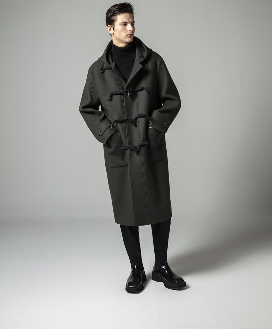 데이몬지져스 더플 코트 카키 S 상품이미지1