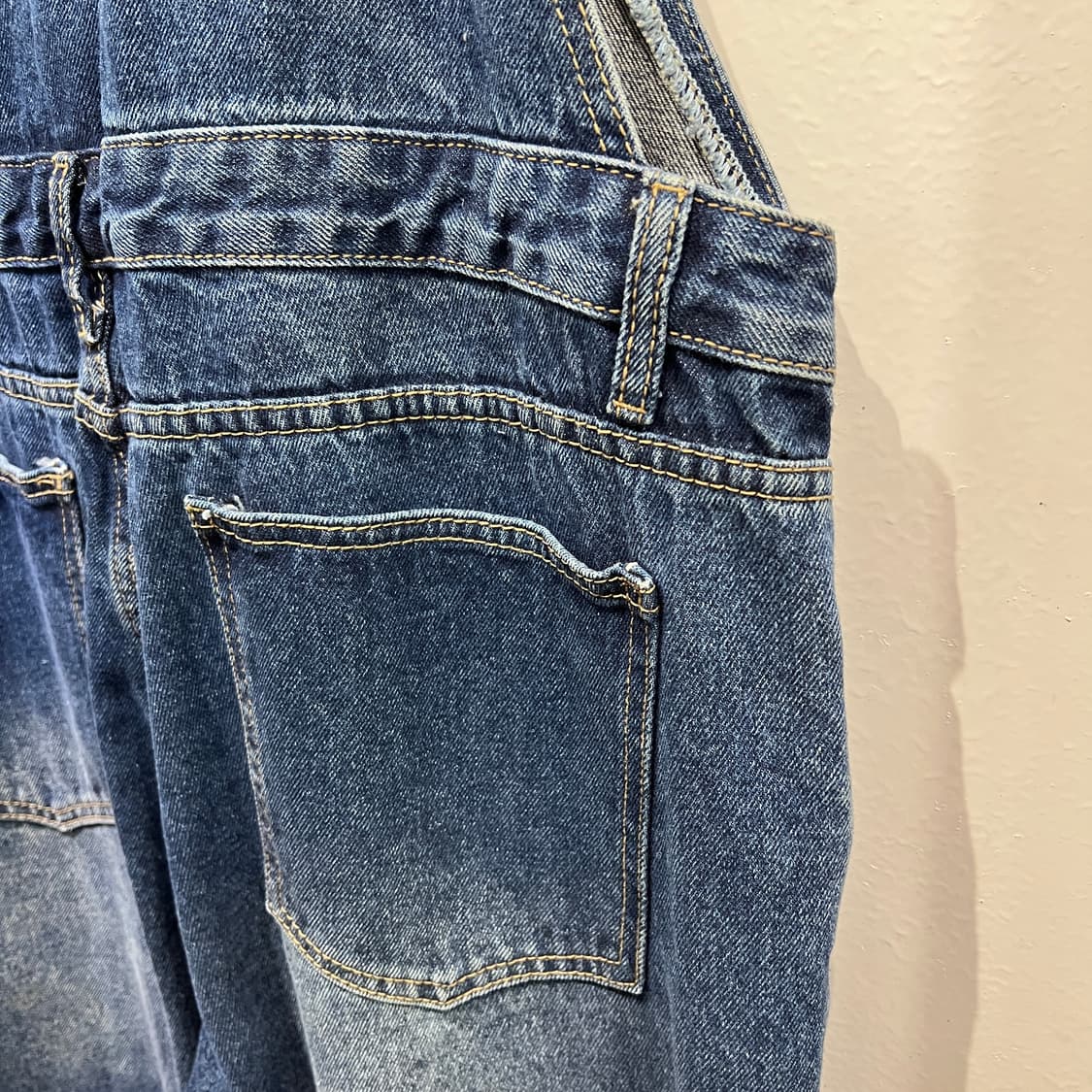 [M] 재팬빈티지 데님 오버롤 멜빵바지 상품이미지4