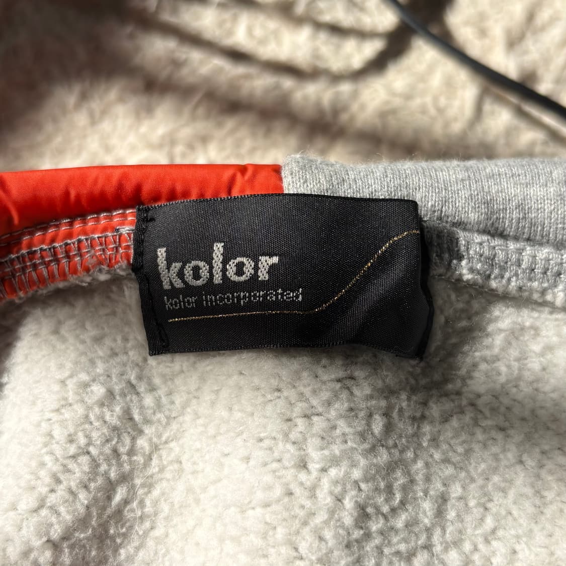 Kolor 컬러 22AW 코튼 절개 포인트 후드티 상품이미지9