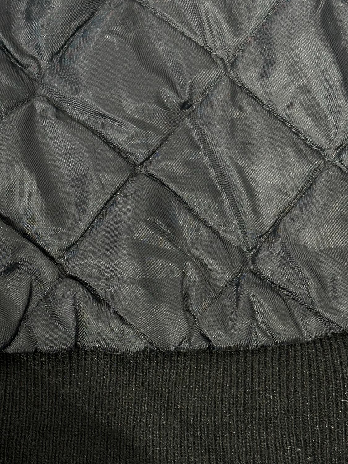 미국 빈티지 R 블랙 골드 자수 가죽 바시티 잠바 상품이미지8