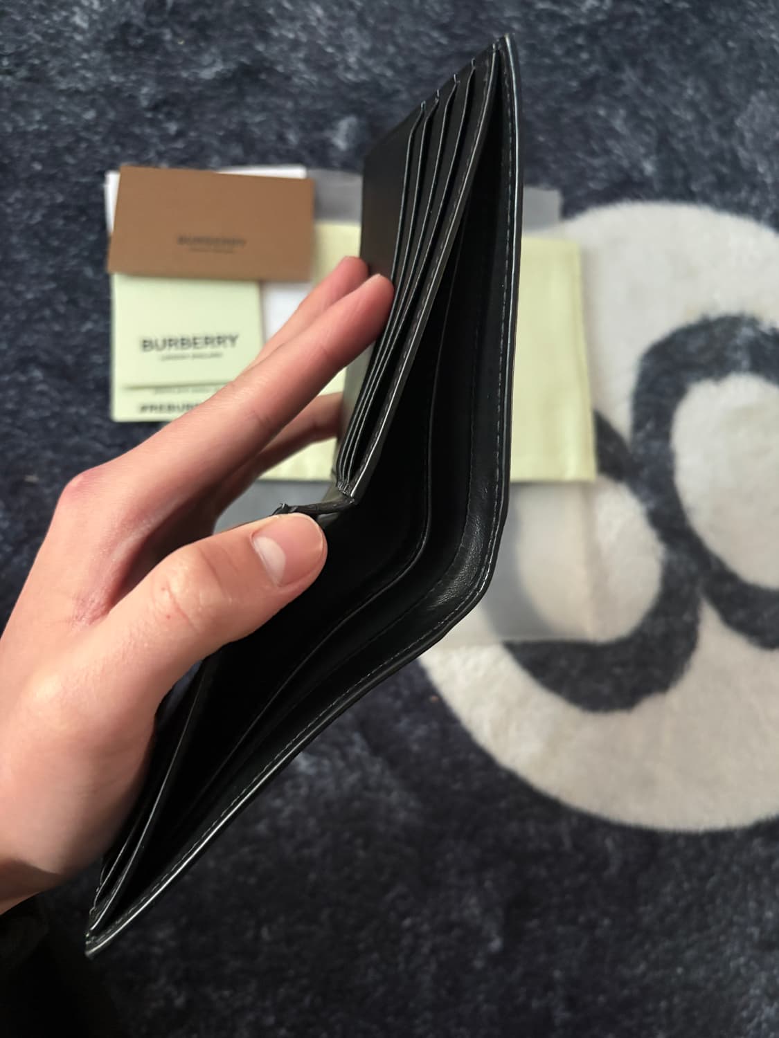 버버리 남성 반지갑 체크 먼저 연락하시는 분한테 네고 ! 상품이미지5