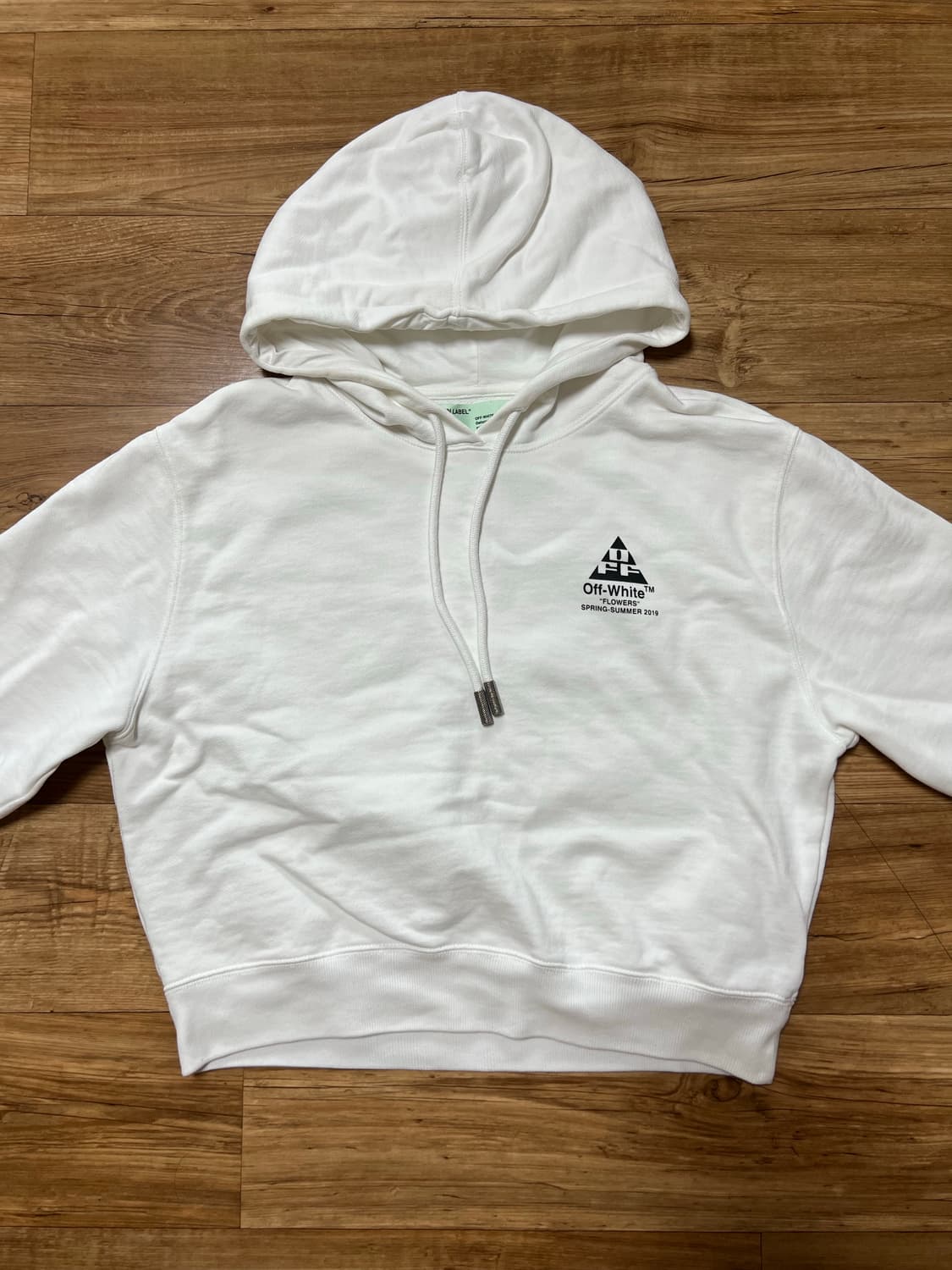 [오프화이트] 플라워 프린팅 후드티 상품이미지1