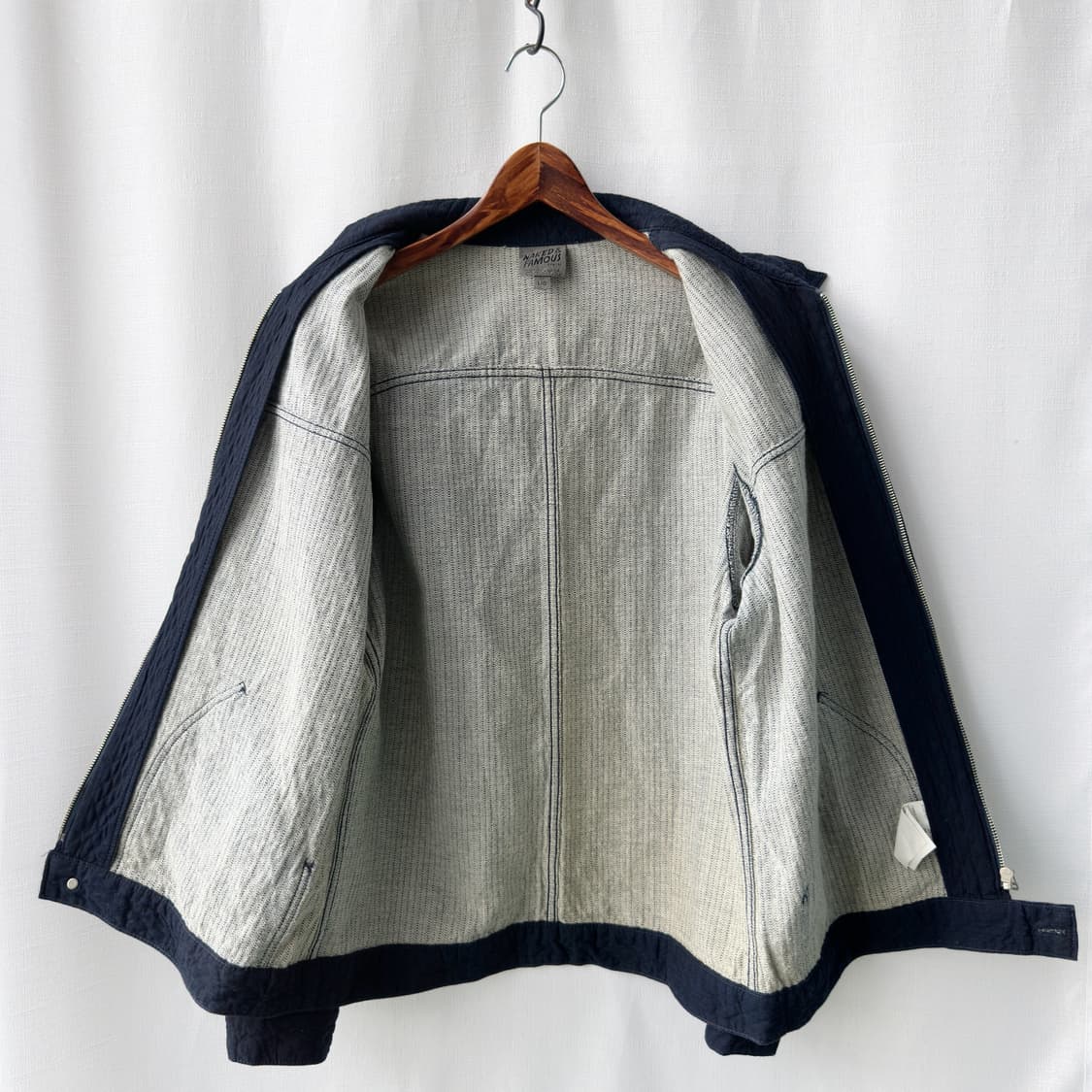 Naked & Famous 퀼티드 인디고 데님 블루종 자켓 L 상품이미지2