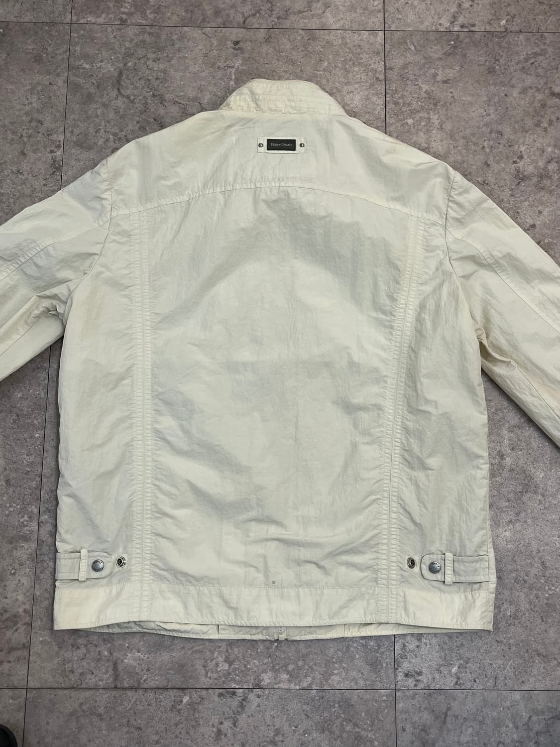 헨리코튼 자수 바람막이 자켓 아이보리 105 #csz2877 상품이미지7