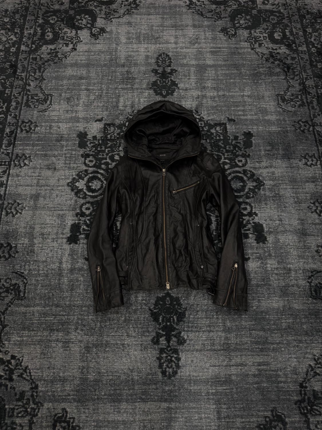 Edge rupert leather hood jacket 상품이미지1