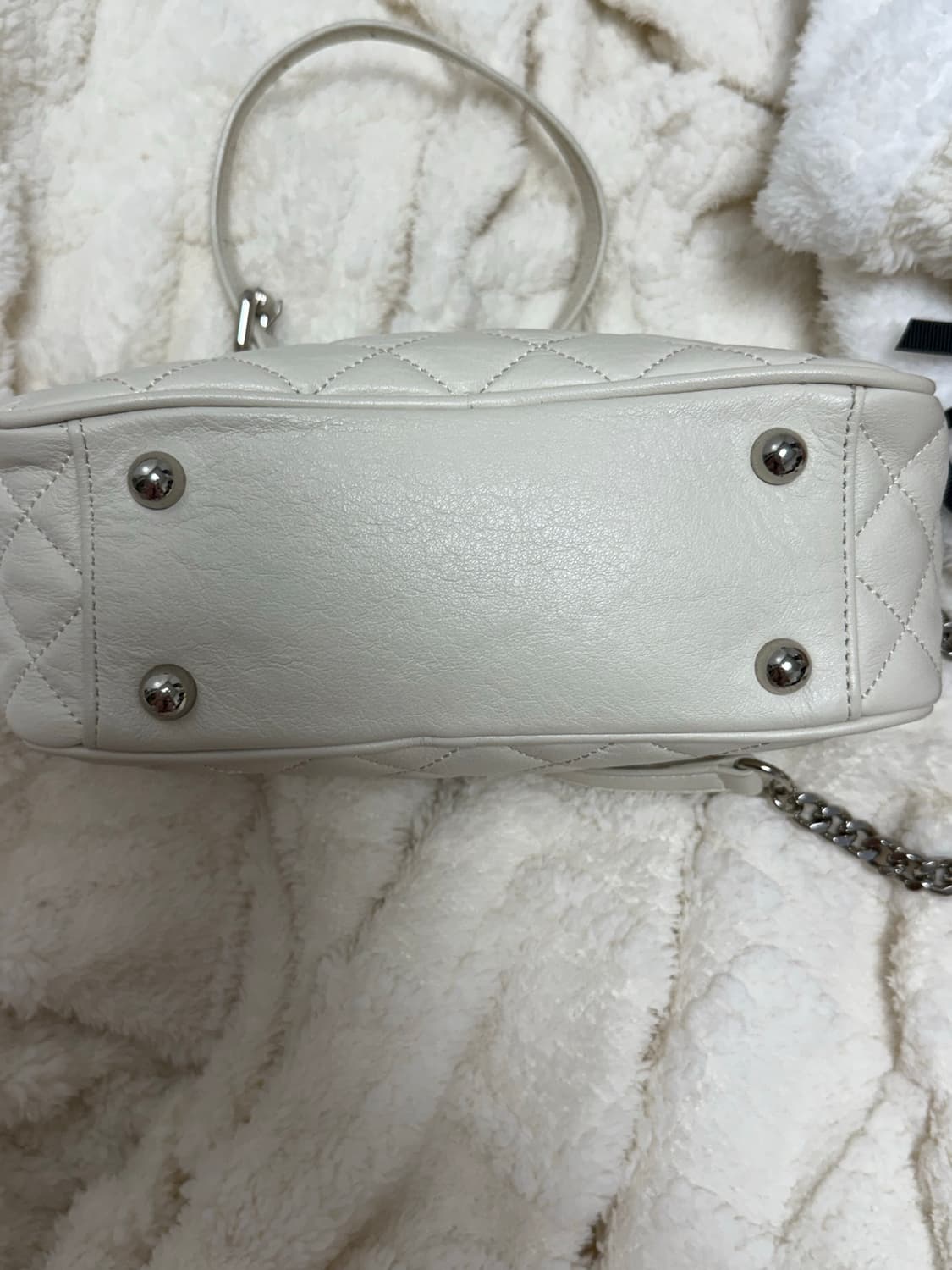 쓰리타임즈 카메라백 아이보리 상품이미지5